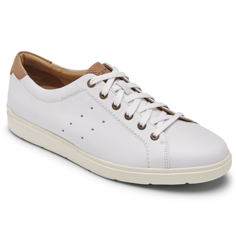 Zapatillas Rockport Hombre Mexico - Total Motion Lite Lace-To-Toe Blancos - DBVSK2064